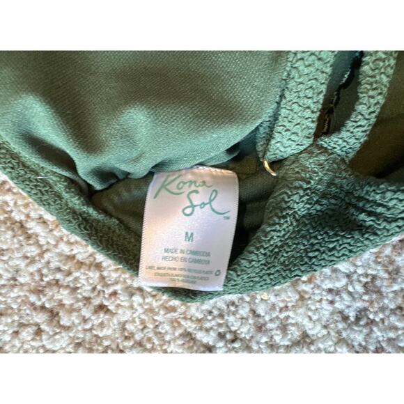 KONA SOL one piece swim suit/bathing suit, size women's Medium, Olive/Army Green - Picture 5 of 6